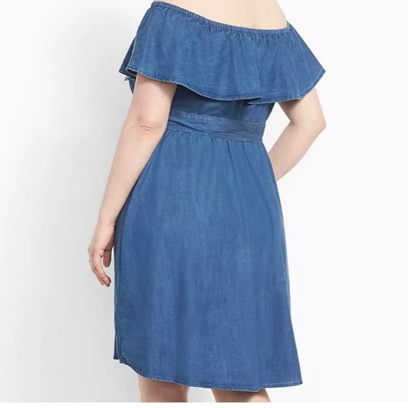 Lane Bryant Chambray Jean Dress - Picture 5 of 7